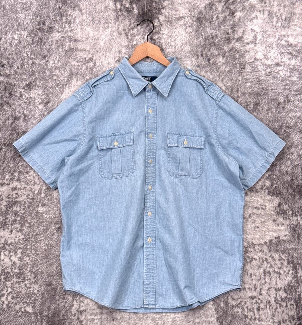 Polo by Ralph Lauren Light Blue Short Sleeve Button-Down Shirt